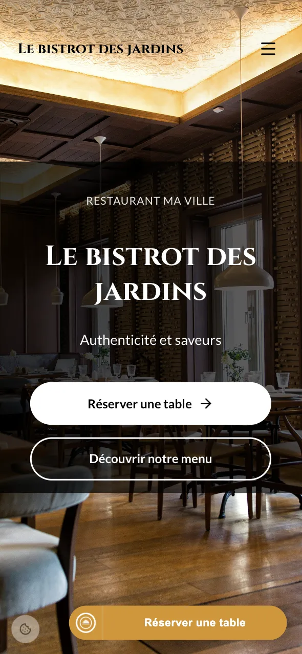 Version mobile - Le Bistrot des Jardins